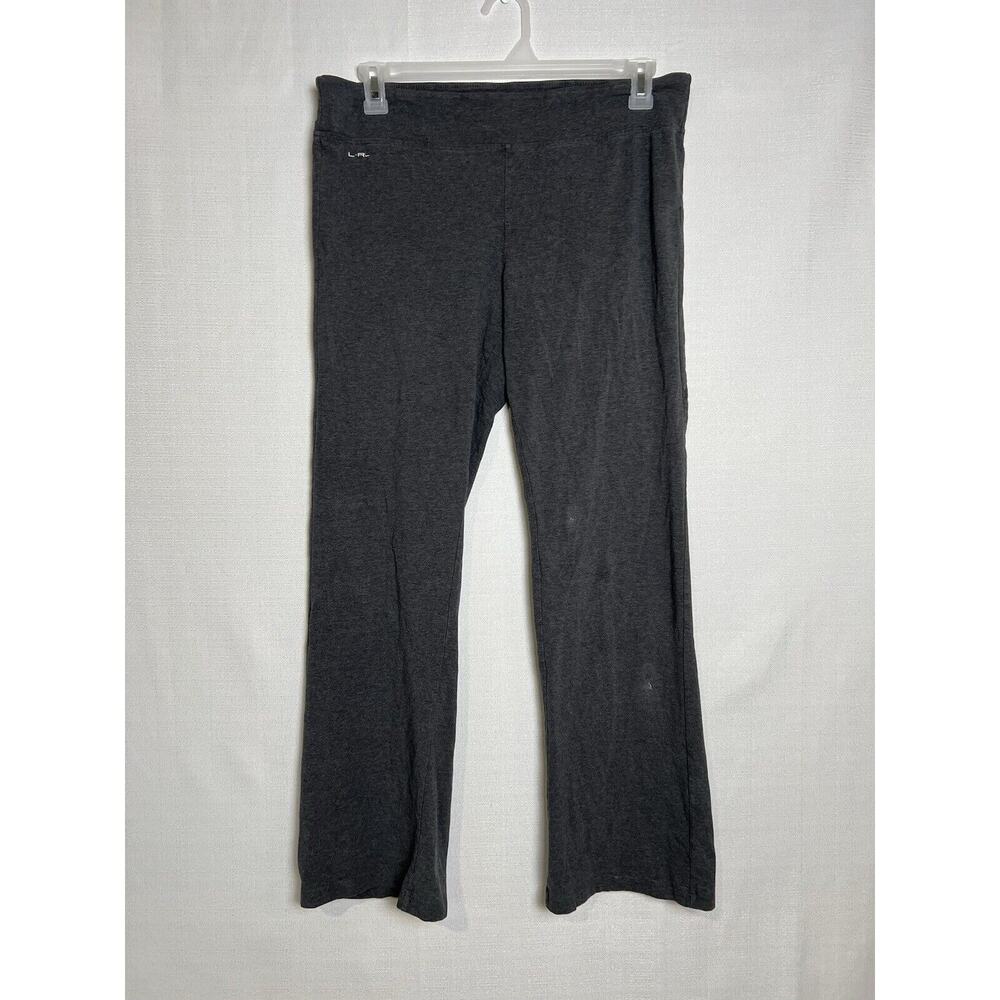 L-RL Lauren Ralph Lauren Active Legging Womens Size Large Gray Stretch Athletic